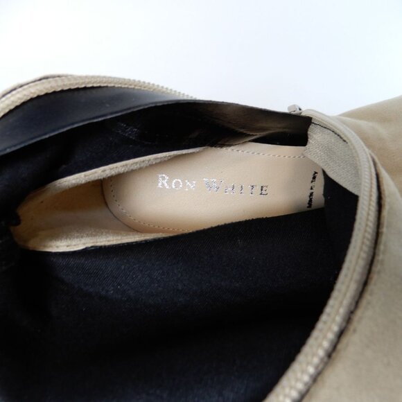 Share RON WHITE Fabia OTK BOOTS Size 6.5 Stretch Faux Suede Over the Knee NEW - Picture 6 of 10